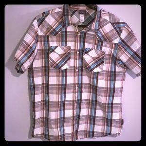 Patagonia Plaid Ss Button Down 100% Organic Cotton
